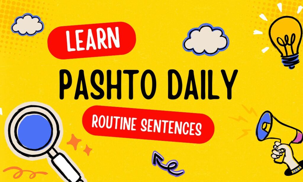 How to learn pashto easily daily routine sentences