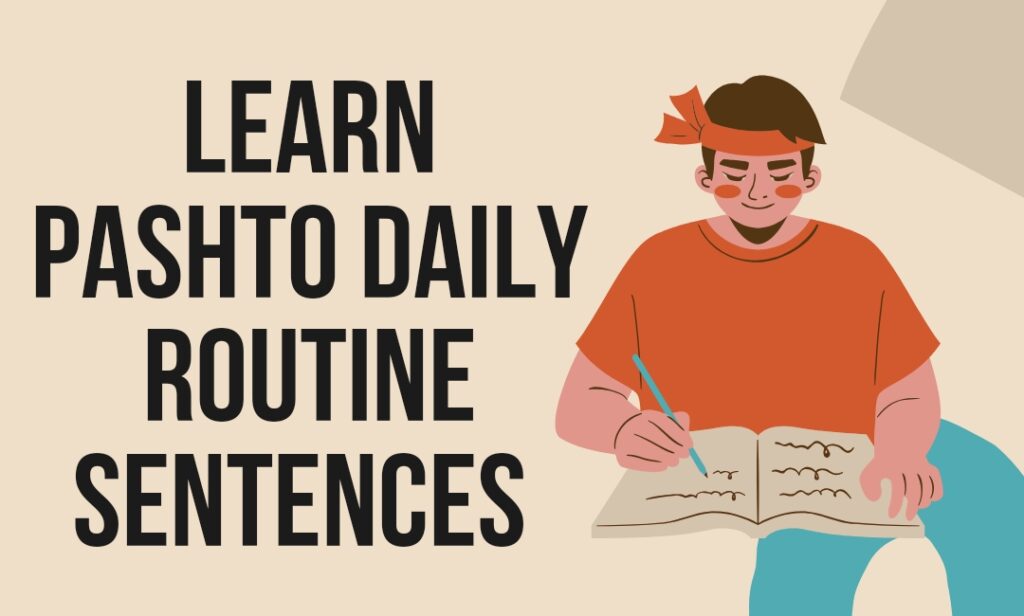 How to learn pashto easily daily routine sentences