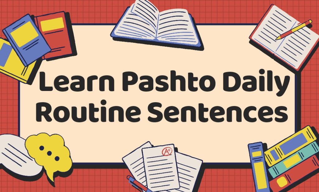 How to learn pashto easily daily routine sentences