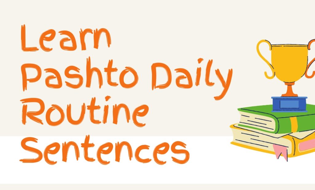 How to learn pashto easily daily routine sentences