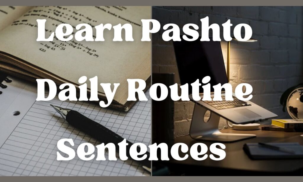 How to learn pashto easily daily routine sentences