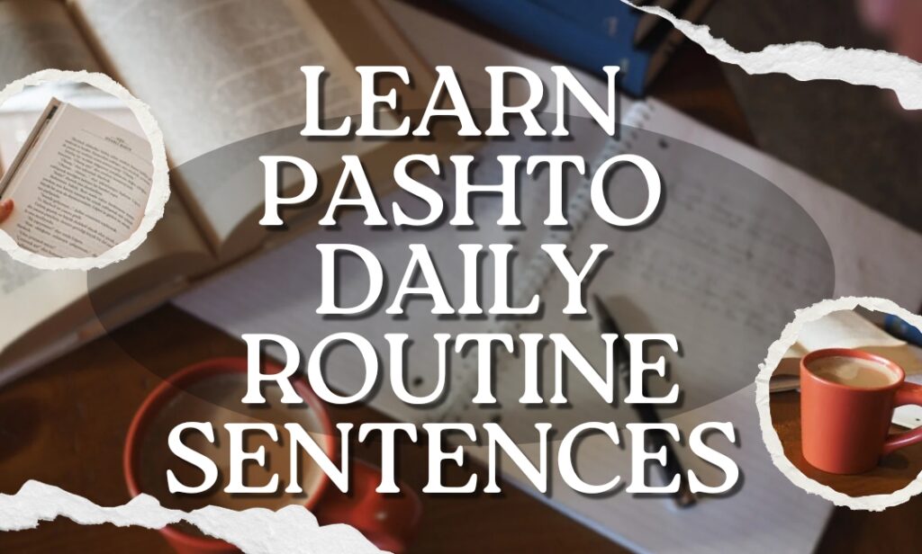 How to learn pashto easily daily routine sentences